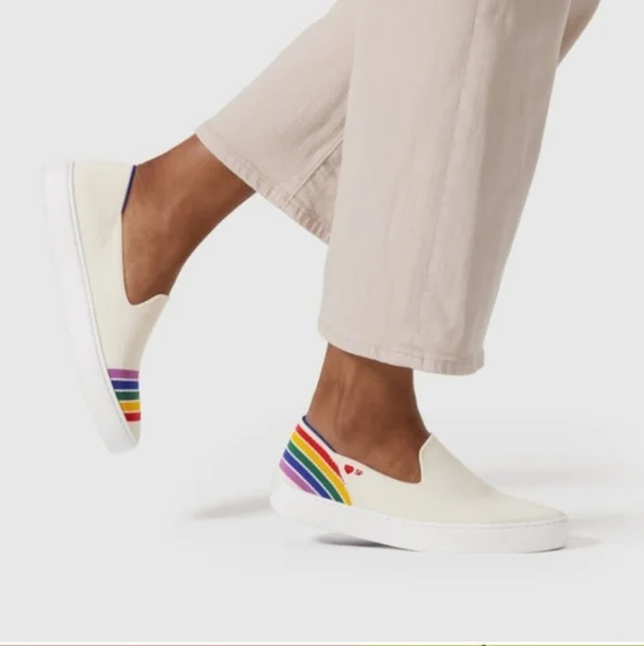 Rothy’s 6 Rainbow SF Pride Sneaker - Picture 1 of 8